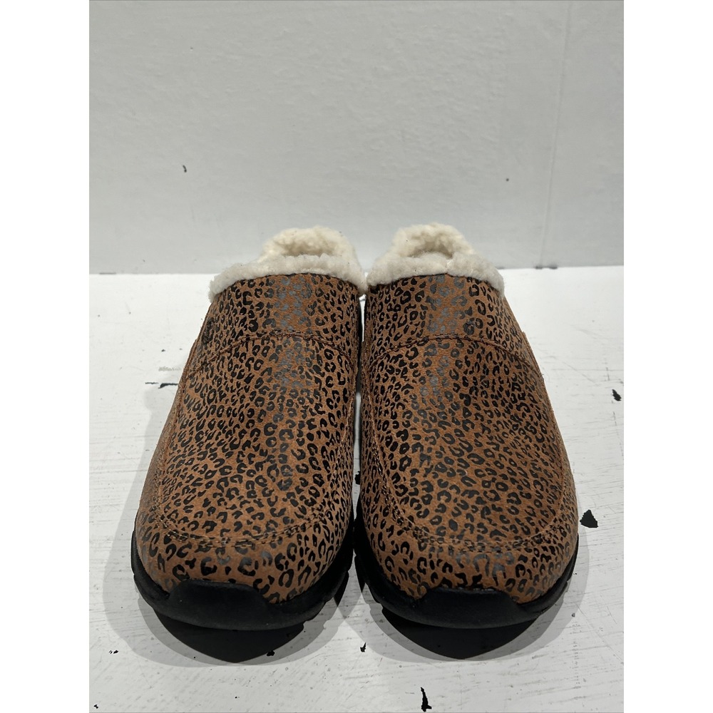 Land's End Women's Shoes Slip On Clogs 9B animal print Comfort Shoes 525751‎